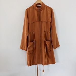 JustFab Women's Soft Trench Coat - L